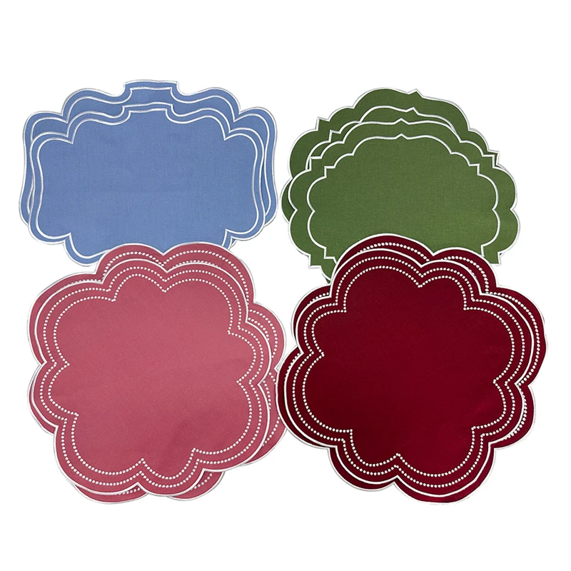 Льняные салфетки с вышивкой