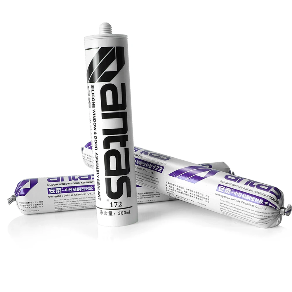 Antas 172 high modulus tempered glass silicone sealant for window caulking wall aluminium windows & doors silicone sealant