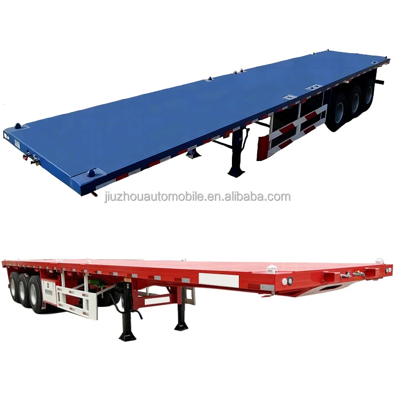 Китай 2/3 ось 20/40/45ft контейнер планшетный полуприцеп 50/80 тонн Грузовые прицепы