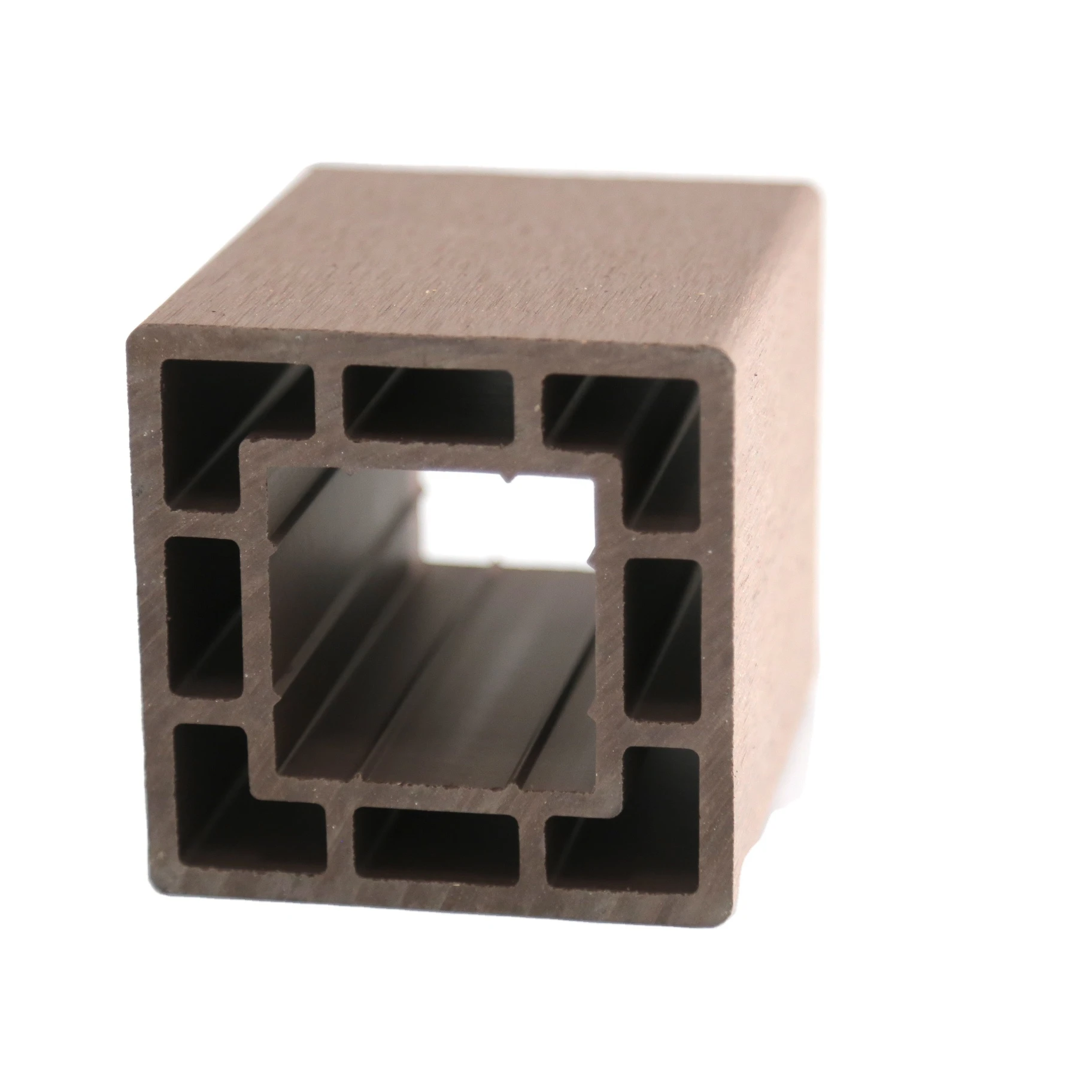 WPC hollow wood fence post garden fencing pergola handrail pavilion railing square timber tube wpc