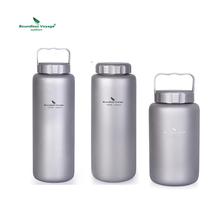 Boundless Voyage 600/1050 мл Высокое качество Кемпинг Пикник Туризм легкий титановый велосипед бутылка для воды большой емкости