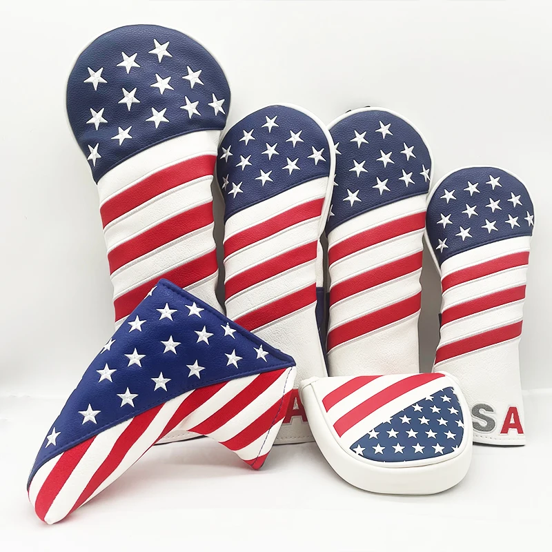 PRIMUS GOLF Custom Logo Embroidery Patch PU Leather Golf Club Headcovers Golf Driver Head Covers