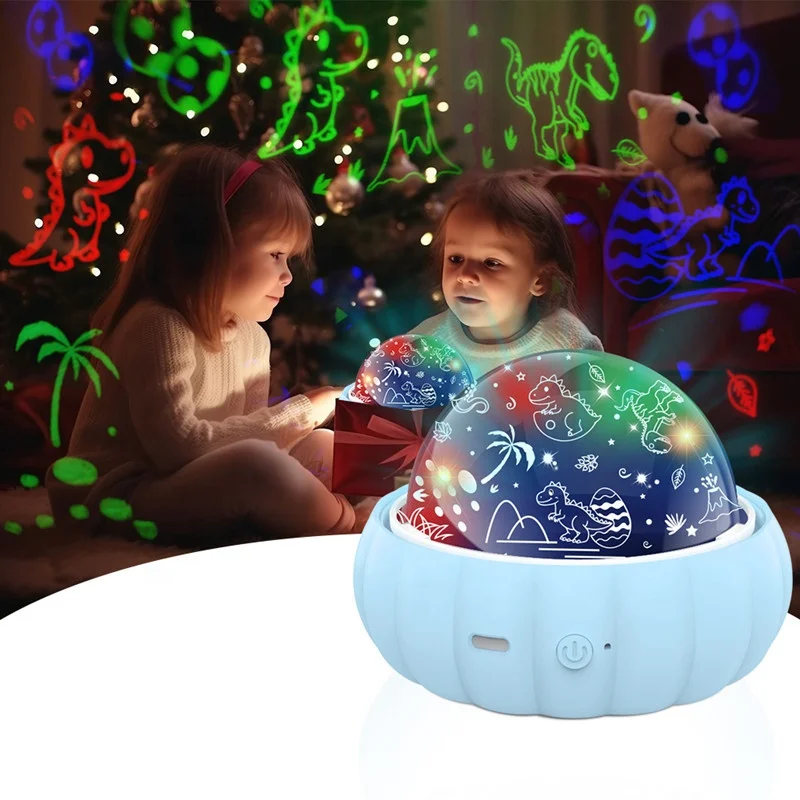 Lonvel Starry Sky Projector Night Light Child Moon Mode Style Star Night Light Romantic Projection Table Lamp For Kids Gift