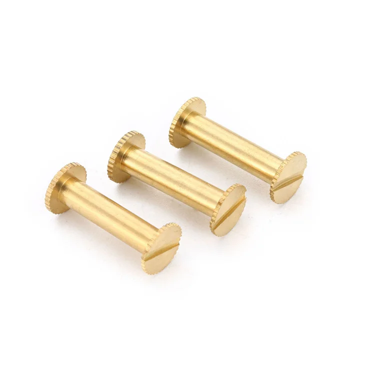 New design 4mm knurled head micro binding screw for menu