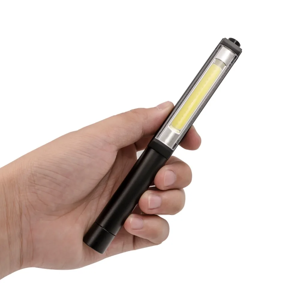 Professional Aluminum AAA Batteries Work Light Best Penlight with Magnet Torch Mini COB LED Flashlight