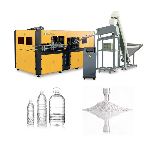 2 cavities 4 cavities full automatic ex-factory prices plastic pet preform bottle stretch blowing machine automatic