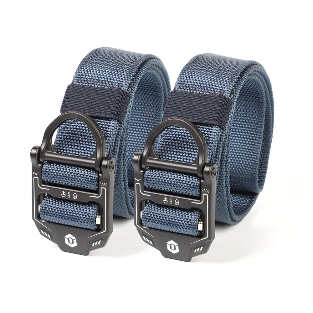 Freely Adjustable Tactical Fabric Strap Webbing Nylon Men Belt