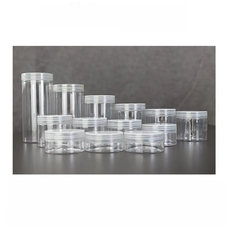 300ml 400ml plastic jar pet plastic jars for food packaging food grade Transparent plastic wide mouth bottle