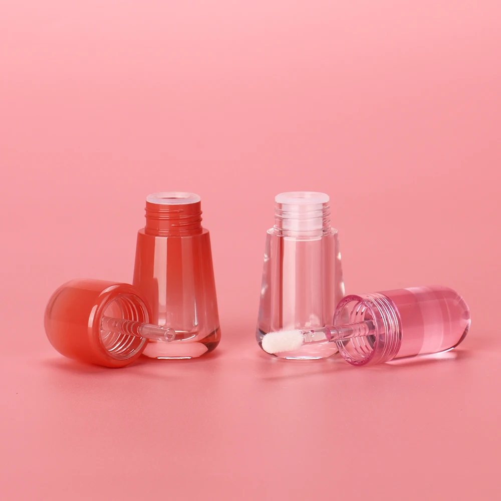 OMI 2.5ML PETG Recyclable Mushroom Shape Lip Gloss Tubes Clear Gradient Color Customizable Empty Plastic Tubes for Lip Oil