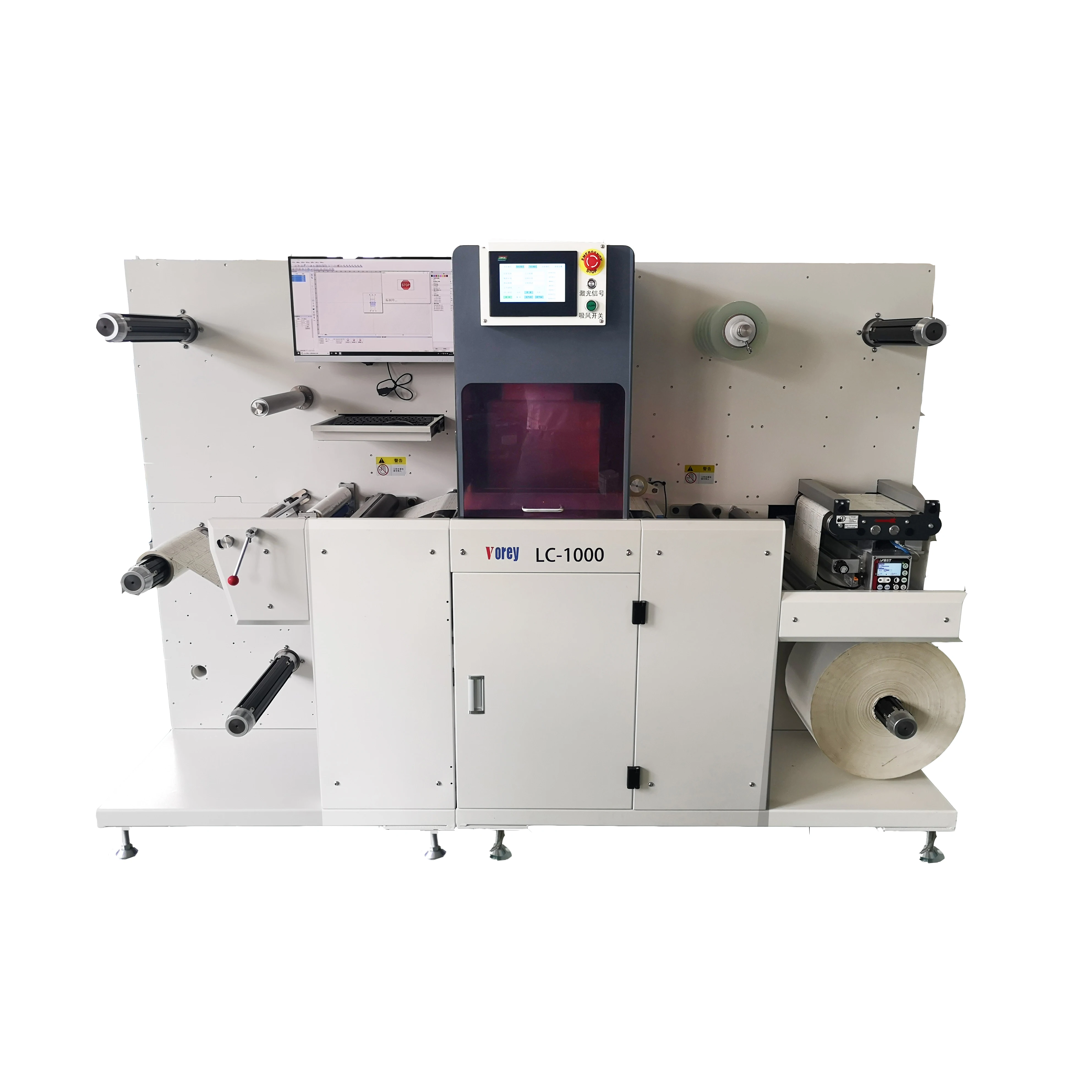 Vorey LC1000 Laser High Speed Digital Label Die Cutter Cutting Machine