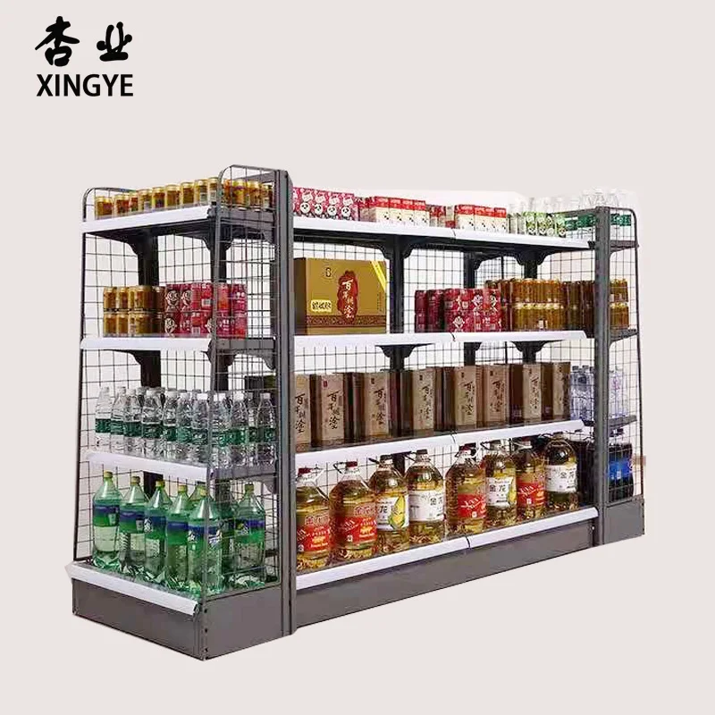 High Quality Heavy Duty Cold-Rolled Steel Gondola Grid Supermarket