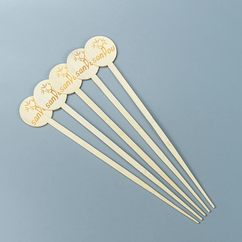 Factory Wholesale Custom Designed Eco-friendly Bamboo Fruit Bars Party Bamboo Food Cartoon Animal Fruit Bars