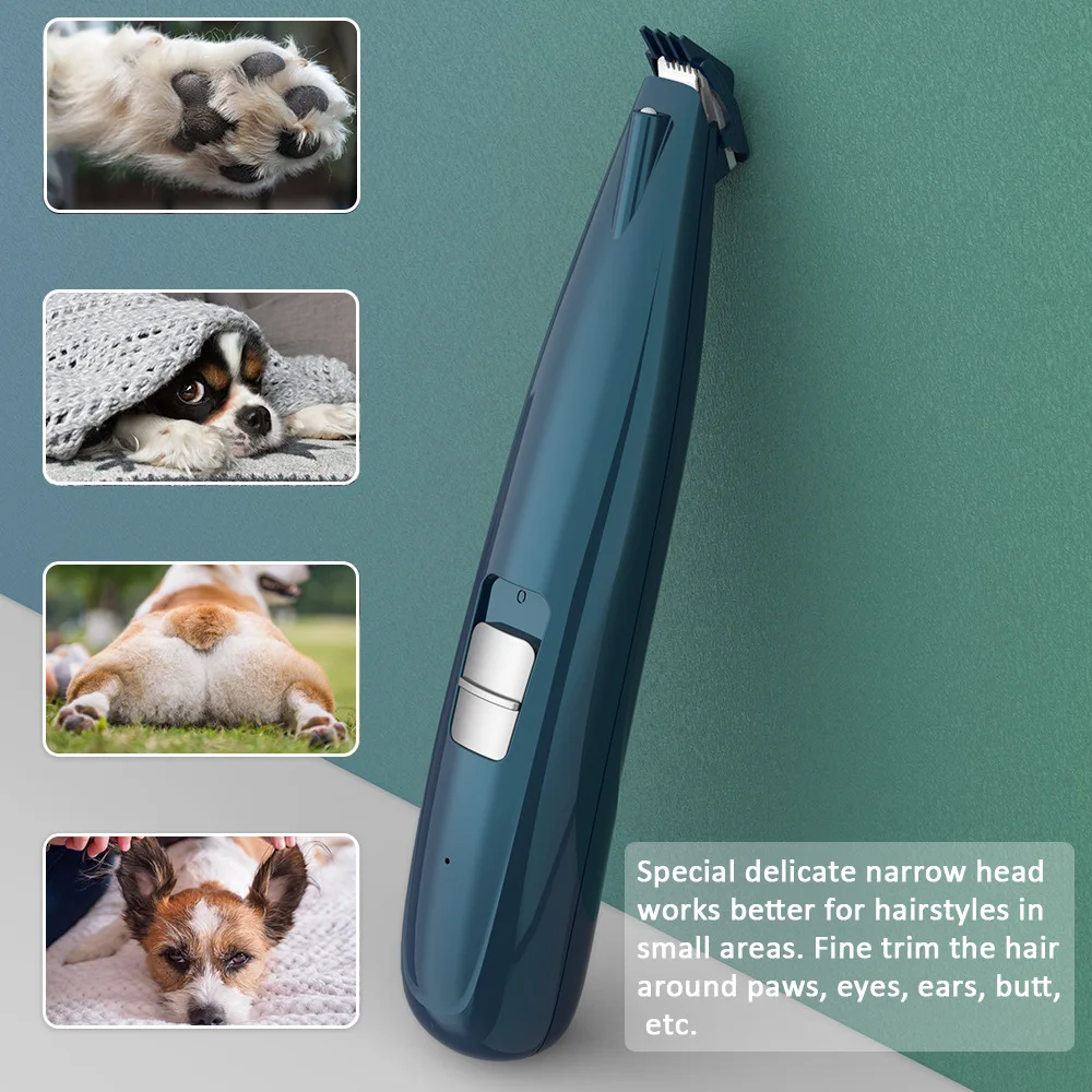 Rechargeable Dog Grooming Kit Low Noise Electric Quiet Pet Hair Thick Coats Trimmers Set