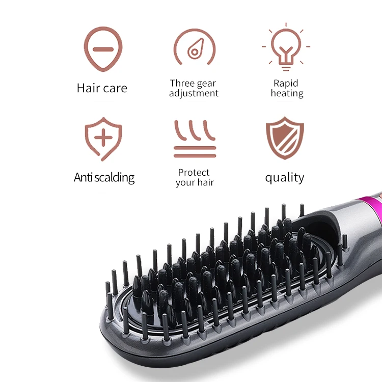 
Hot Air Brush electric hot comb straightening hair Blow Dryer Styler for Woman 