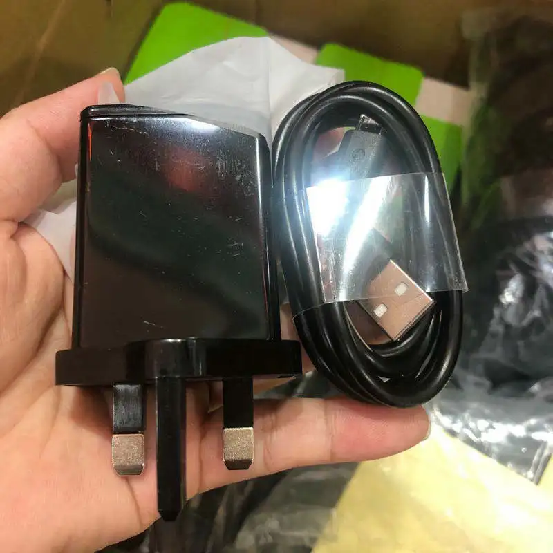 Africa Hot Selling 2A Fast Charging Type C Cable UK Plug Dual USB Original Travel Mobile Phone Charger Set For Oraimo