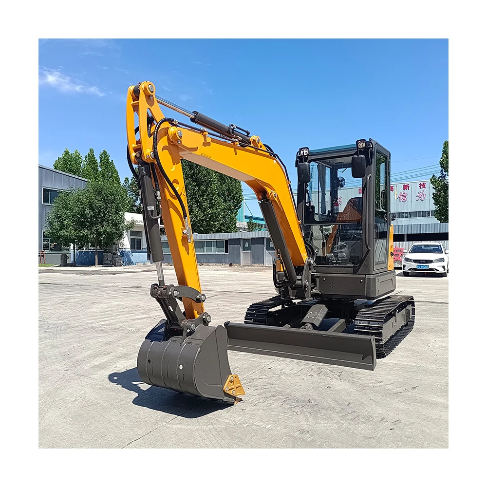 Free Shipping EPA EURO5 mini excavator 3.5 Ton Hydraulic Excavator Mini Digger Bagger Kubota Engine Excavator