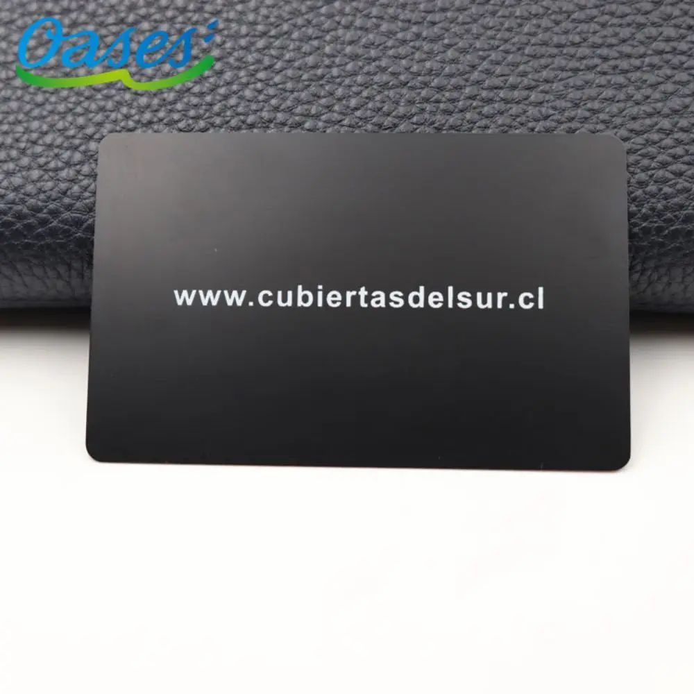 Low MOQ Matt Black Smart Programmed RFID Metal NFC Card
