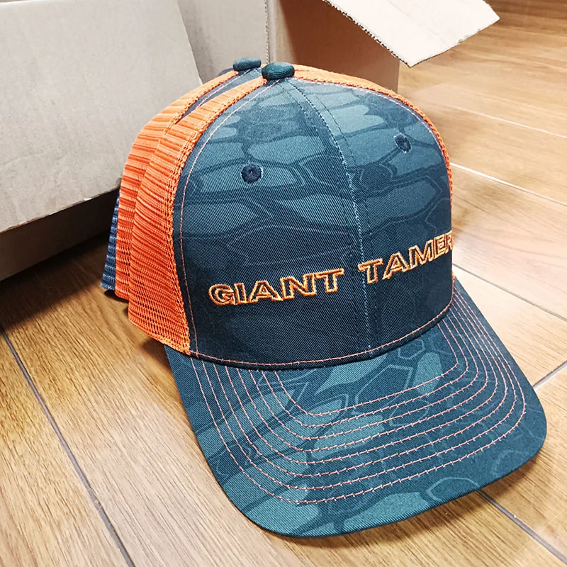 Custom 3D Embroidered Camo Trucker Hat High Quality 6-panel Richardson 112P Trucker Hats