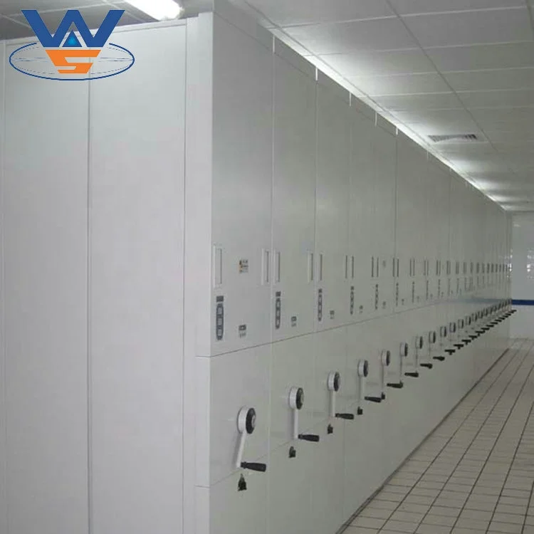 Easy Operate Metal Movable Mobile Shelving/Mobile Steel File Compactor/Compact Intelligent Steel Mobile Shelving
