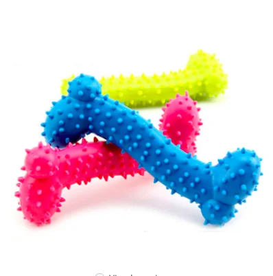 3Takins Wholesale Thorn Bone Pet Toys Eco-Friendly Custom Dog Toys TPR Dog Chew toy