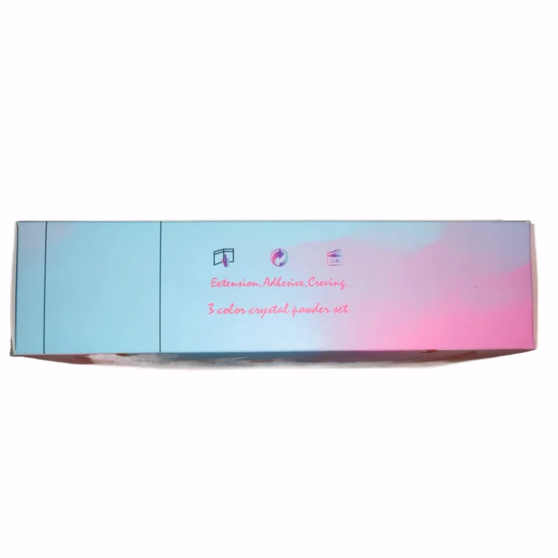 Wholesale Carving Extension Builder Color Polymer Powder Clear 3 In 1 Nude Dipping Nail Acrylic Powder Set For Nails