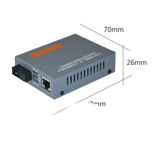 Netlink GS03 10/100/1000Mbps Fiber Media Converter  Single Mode Single Fiber 20KM SC Port External Power Supply SC