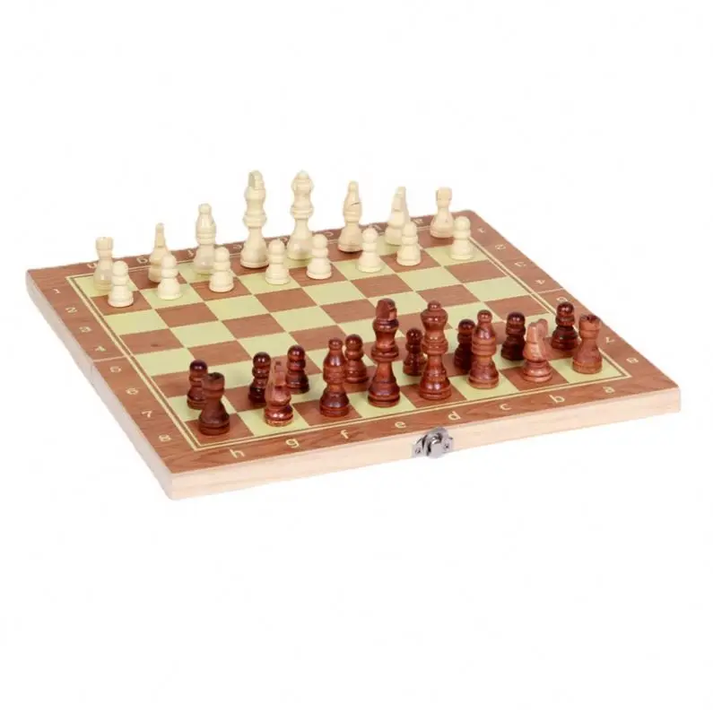 Three-in-One Chess Wooden Chess Board Entertainment Table Game Competitive Educational Toy Non-Magnetic Factory Direct Sales