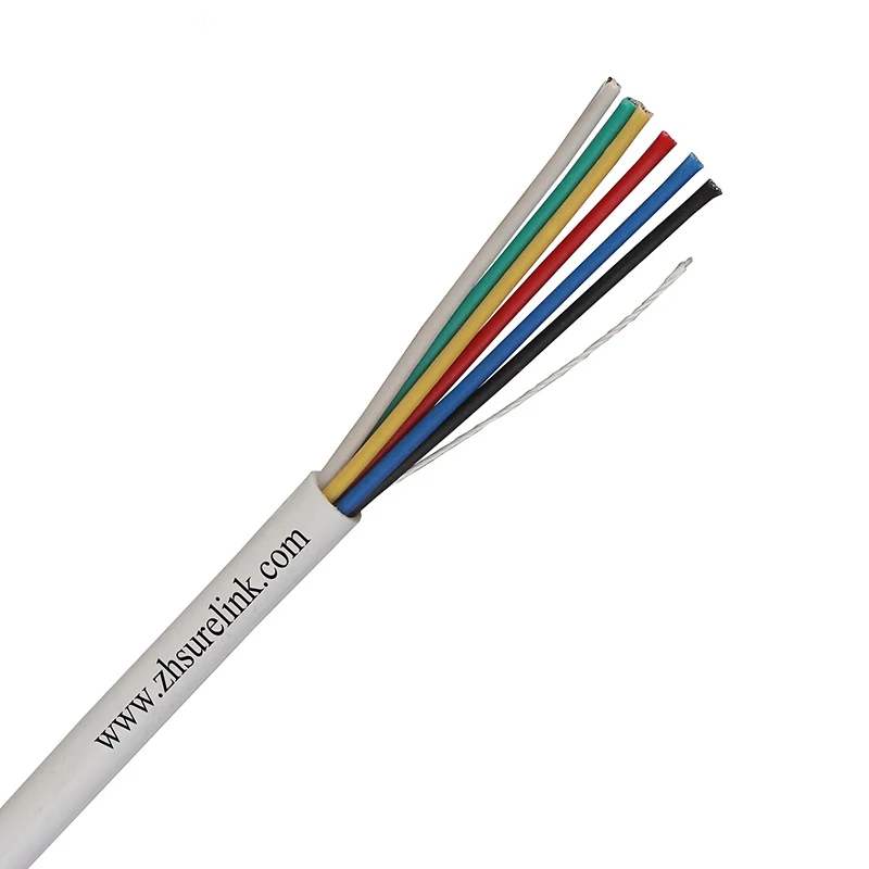  24AWG одножильный многожильный неэкранированный или экранированный кабель сигнализации безопасности 2 4 6 8 10 управления