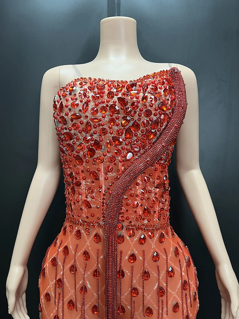 Novance Y2848-E New Product Ideas 2024 Vestidos Women Elegant Summer Casual Dresses Beaded Crystal Luxury Womens Clothing