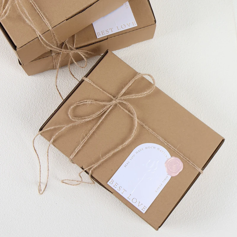 Custom Logo Kraft B flute cardboard Shipping Mailer Box for cosmetics