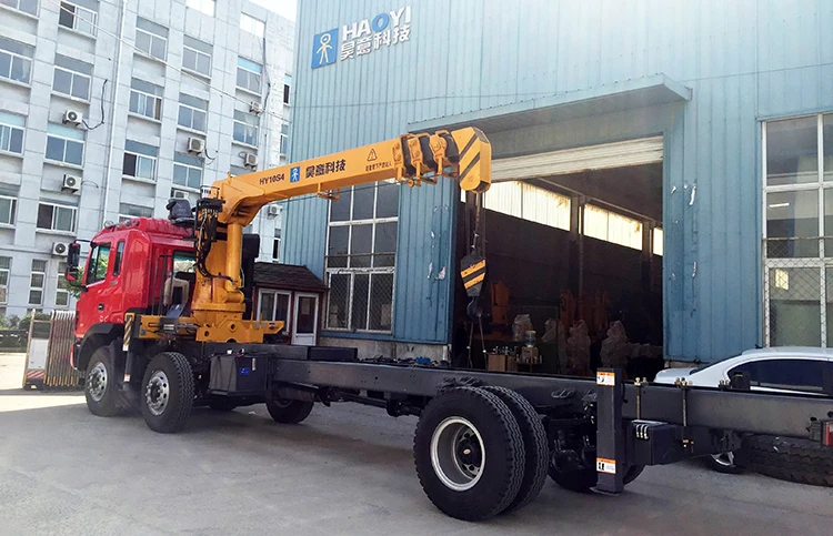 6 ton 8 ton 10 ton 16 ton truck mounted crane with outrigger