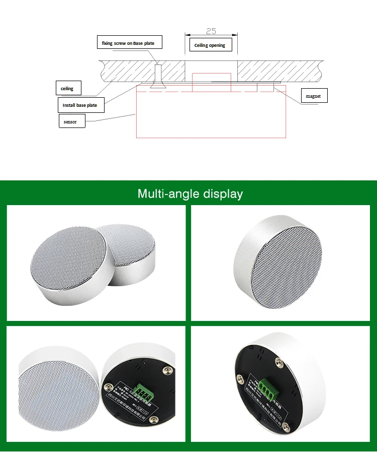 PM 2.5 monitoring equipment air quality sensor co2 carbon dioxide