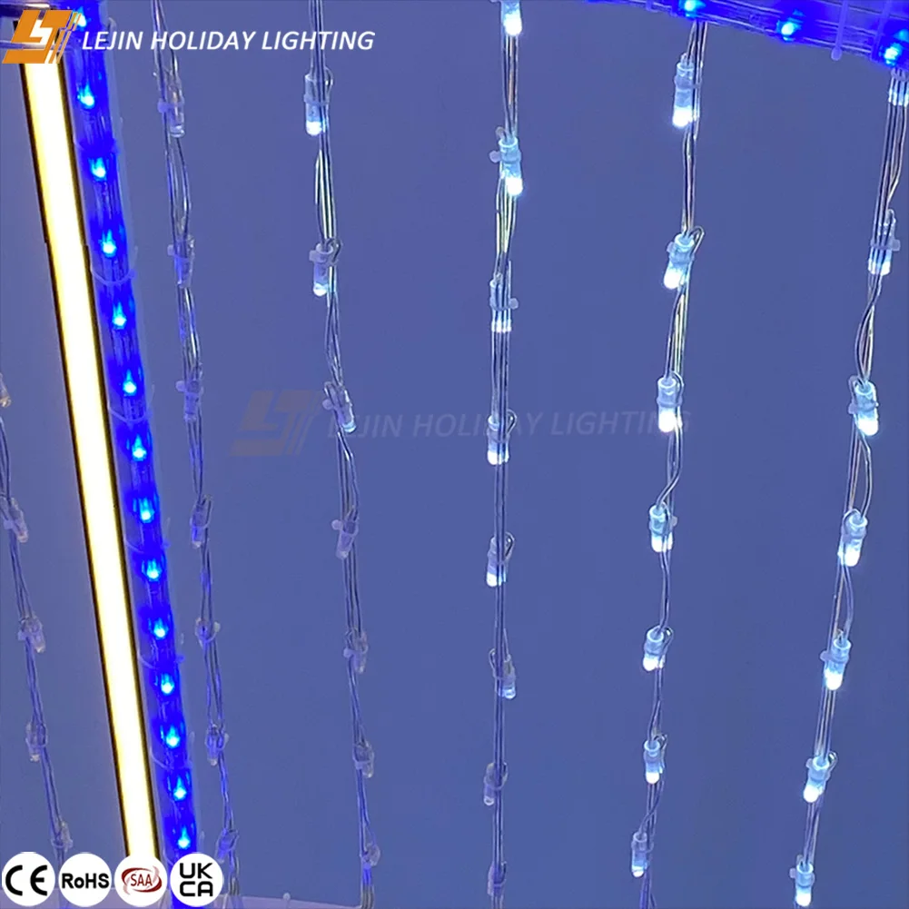 Large beautify project customization RGB 3D LED Festival Decor LED Light tunnel Outdoor waterproof theme park lighting