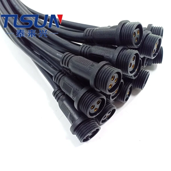 M16 IP65 IP67 IP68 Waterproof Power Connector Cable M16  Connector