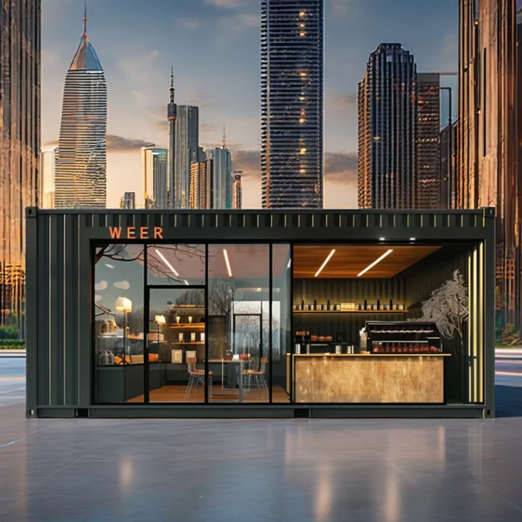 Outdoor scenic spot ticketing container kiosk mobile milk tea coffee ice cream Netroots card square kiosks