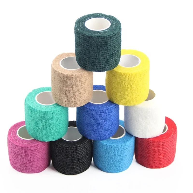 Elastic Cohesive Bandage Self Adhesive Cohesive Bandage Sports Football Pet Cohesive Bandage