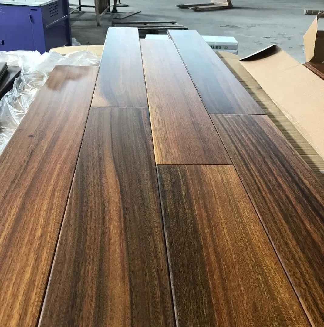 910 x 123 x 18 mm matt finished  okan hardwood flooring from Guangzhou supplier