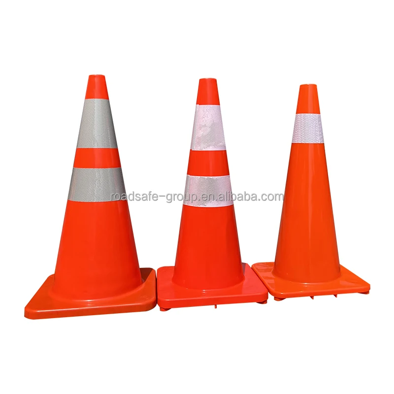 Manufacture 30/45/70/90cm PVC Road Safety Warning Cone and Security Equipments Construction