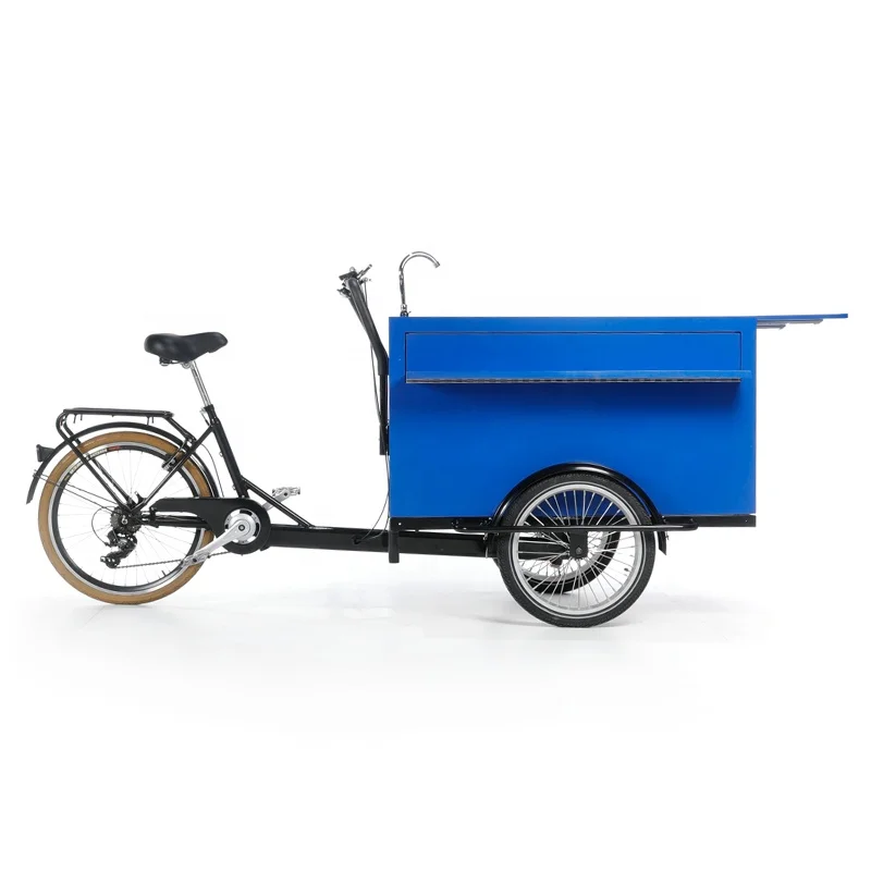 reverse coffee trike mobile fast food shop bike for sale