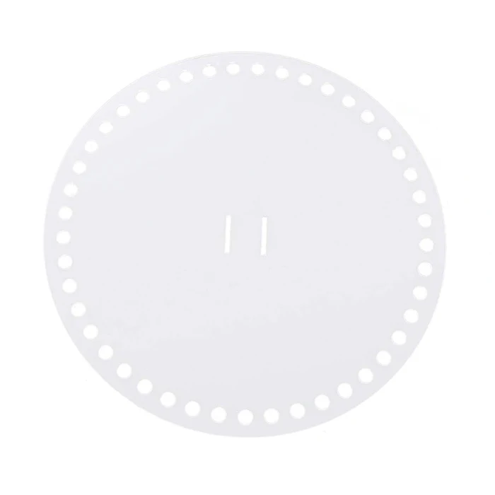Laser Cut Round Clear Acrylic Weaving Board With Holes For Handmade Bag Purse Bottom Summer Bag