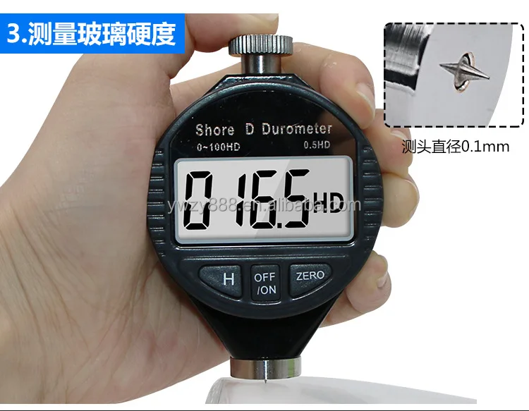 Дюрометр пластика резины силикона шины Durometer A/C/D тестер