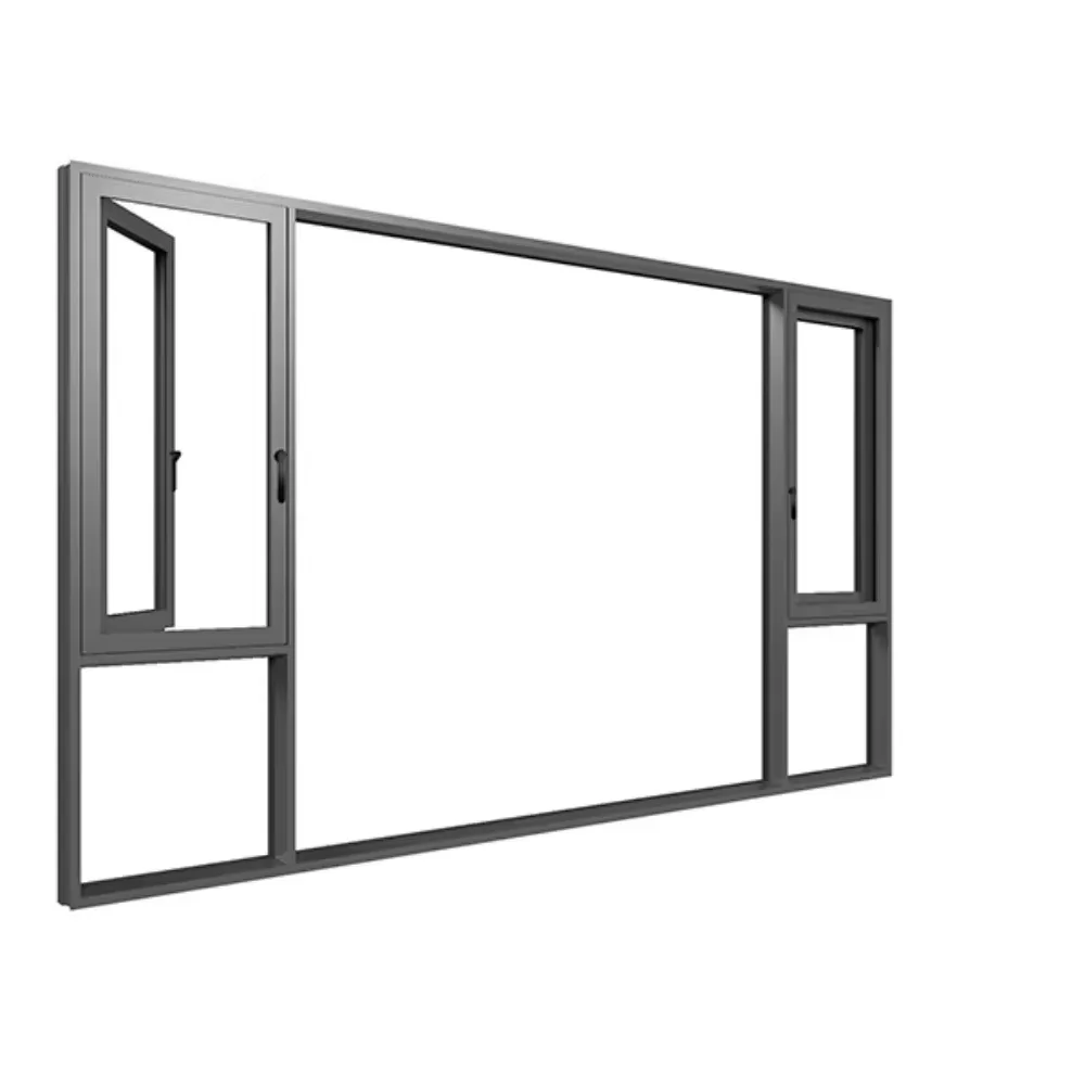 Thermal Insulation Aluminum Alloy Casement Aluminum Double Glazed Casement Windows For Villas Apartment