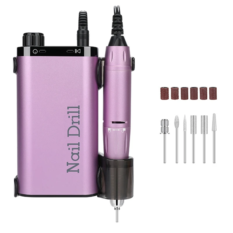 Best Quality Nail Drill Machine 35000PRM Professional Electric Nail Drill LED Display Rechargeable Nail Drill USB Cord