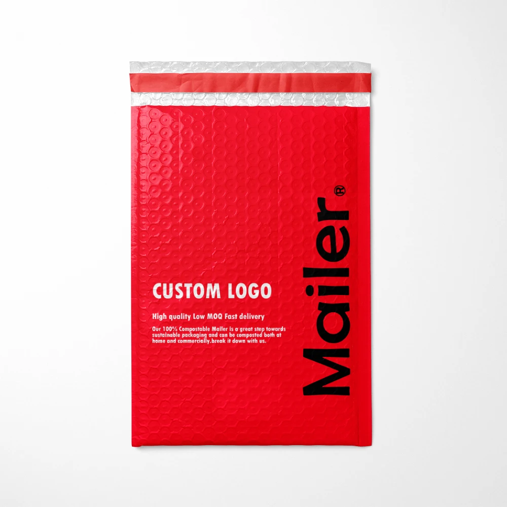 Eco Friendly Fast delivery In Stock Packaging Mailers Metallic Bubble Plastic Packaging Polymailer Bag Biodegradable