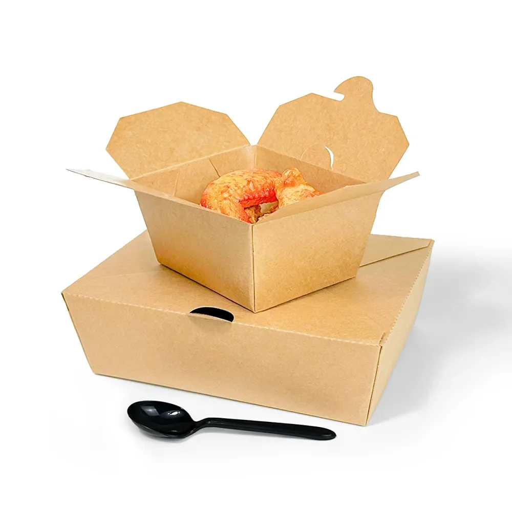 Disposable Foam Fries Black White Food Takeaway Custom Logo Packaging Kraft Paper Lunch Burger Boxes For Meal