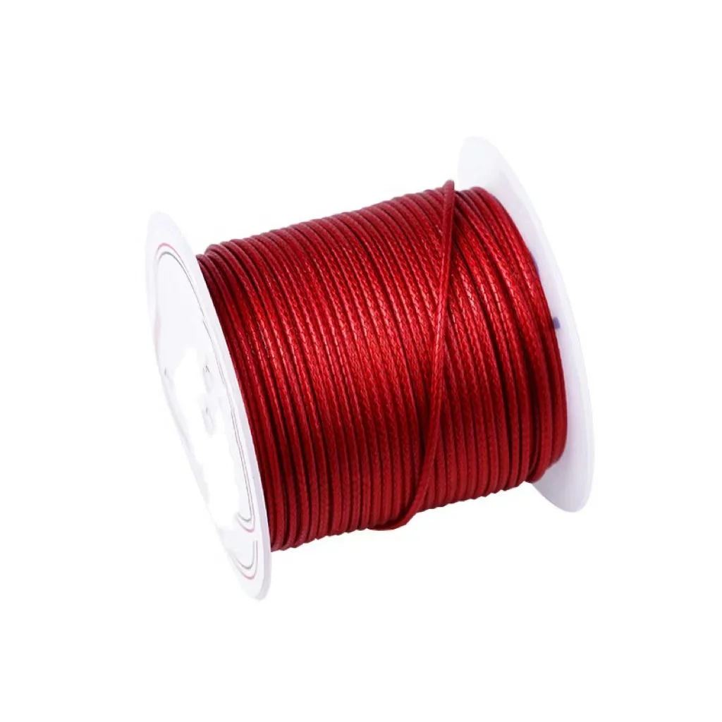 Custom Round Polyester 2mm 3mm 4mm Waxed Rope Korean Wax Rope Color Waxed Cords Rope