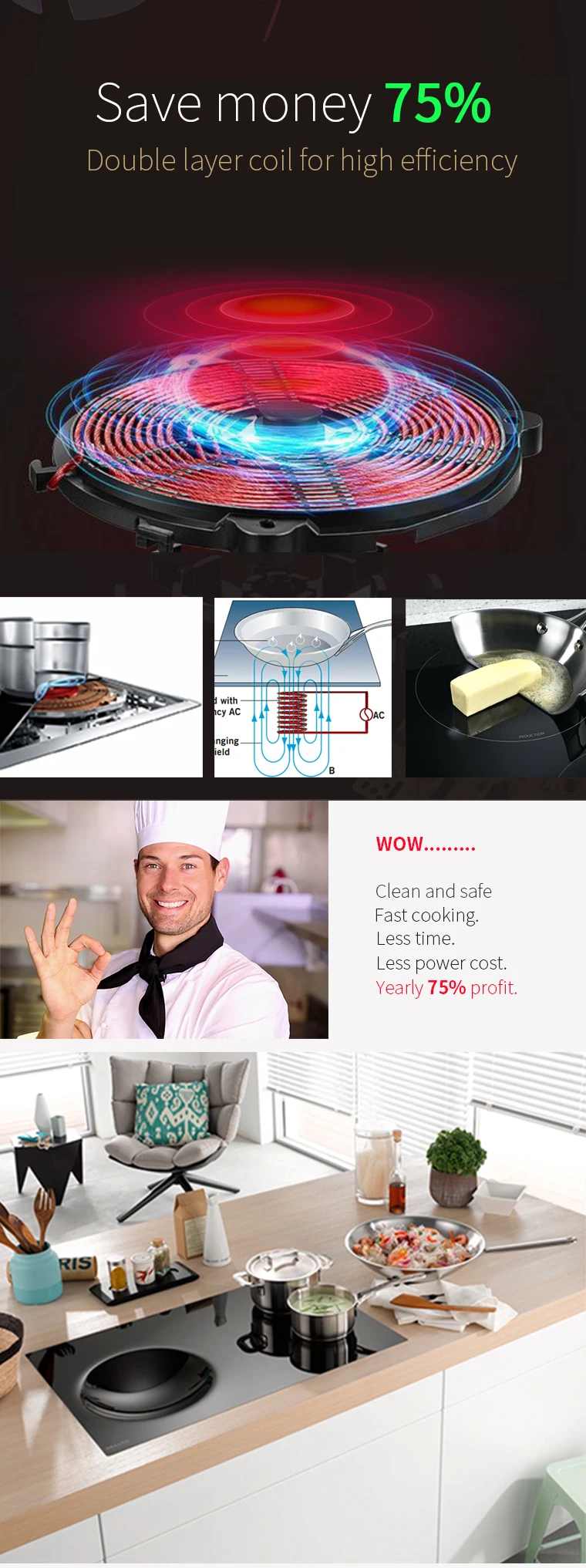 AI-M1 China manufacturer portable electric stove Electric hotplate for fast cooking and multifunctions