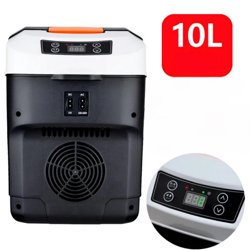 Portable Home Insulation 10L Dual-Purpose Mini Car Refrigerator for Beverages Fruits Vegetables Outdoor Use