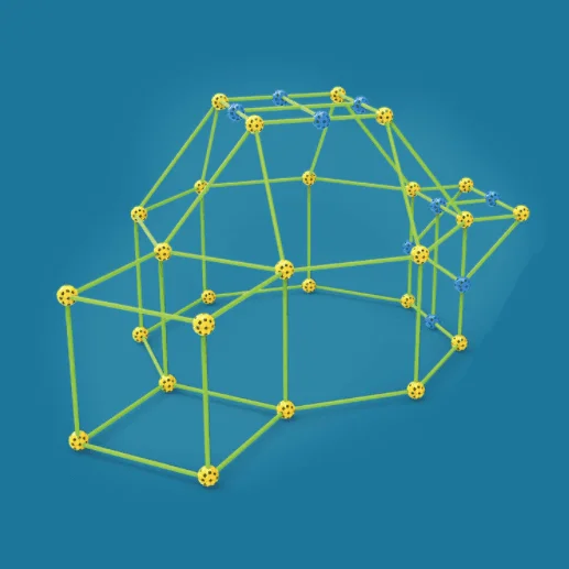 Educational Toys Construction Fort DIY Magic forts glow play set for kids indoor game STEM toy fort building kit DIY tent