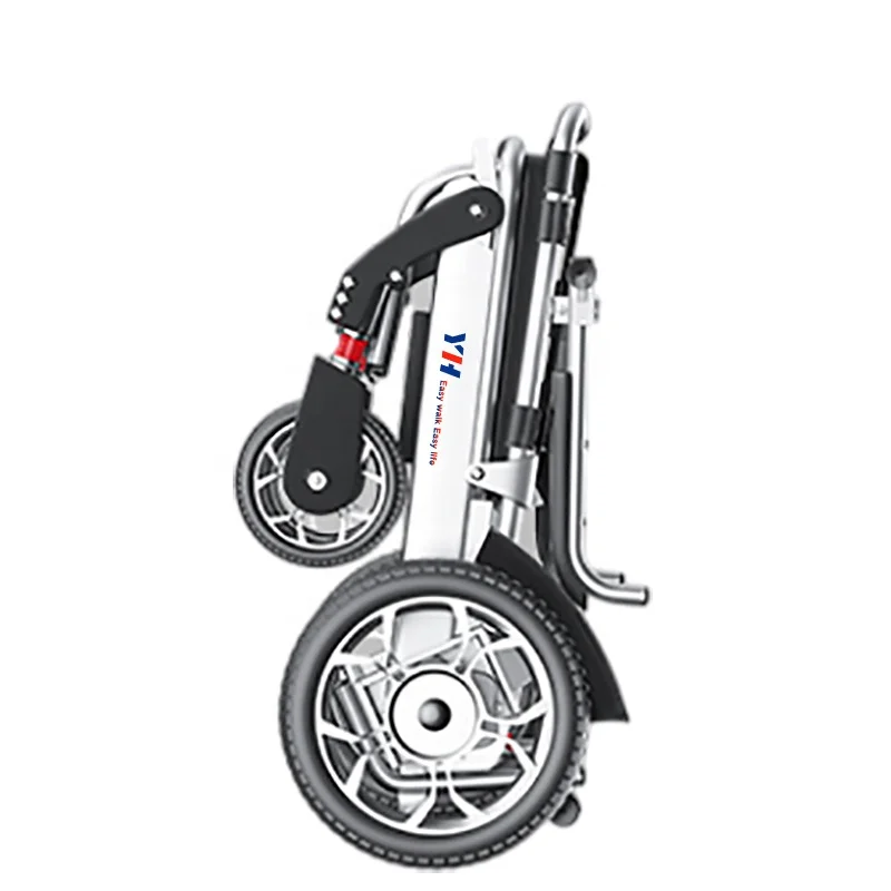 Folding cheap price Propelling Lightweight Red Left Hand remote Control  Electric Wheelchairs For Adults